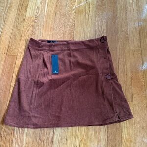 Brown Corduroy Skirt